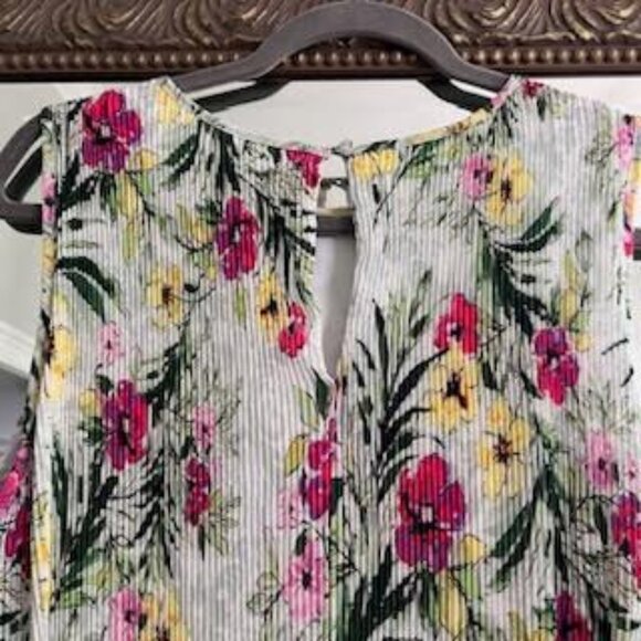 Allison Taylor Floral Pleated Midi Dress Women's Size 6- Sytle# LZY-Dress-C - Picture 5 of 11